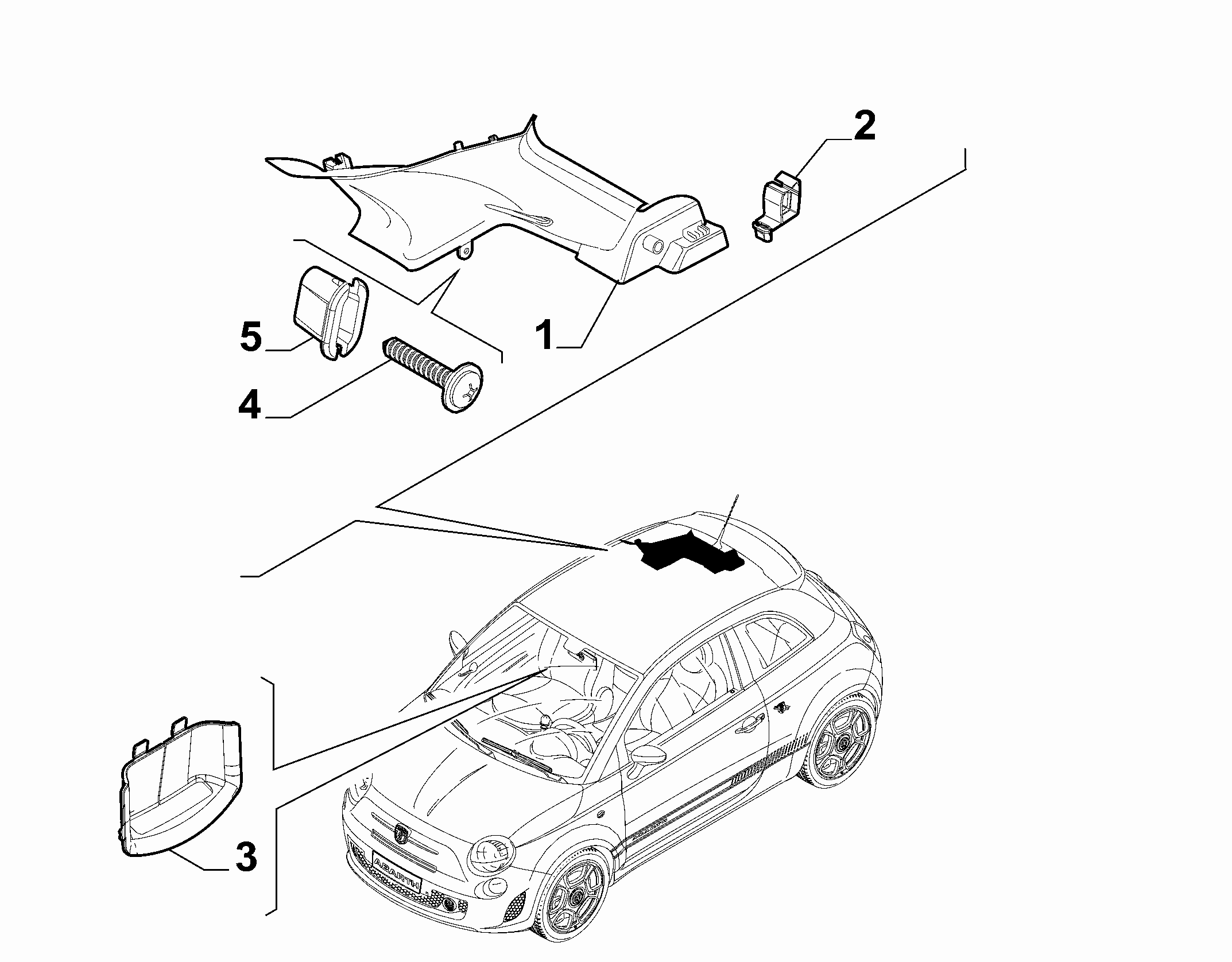 70523-040 INNER REAR PILLAR AND QUARTER GLASS TRIMS