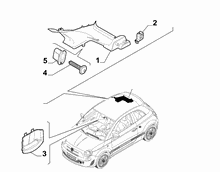 70523-040 INNER REAR PILLAR AND QUARTER GLASS TRIMS