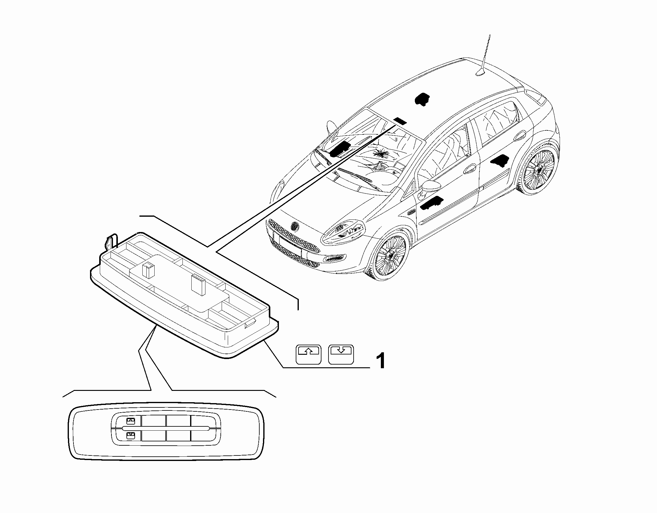 55503-040 ROOFLIGHT SWITCH