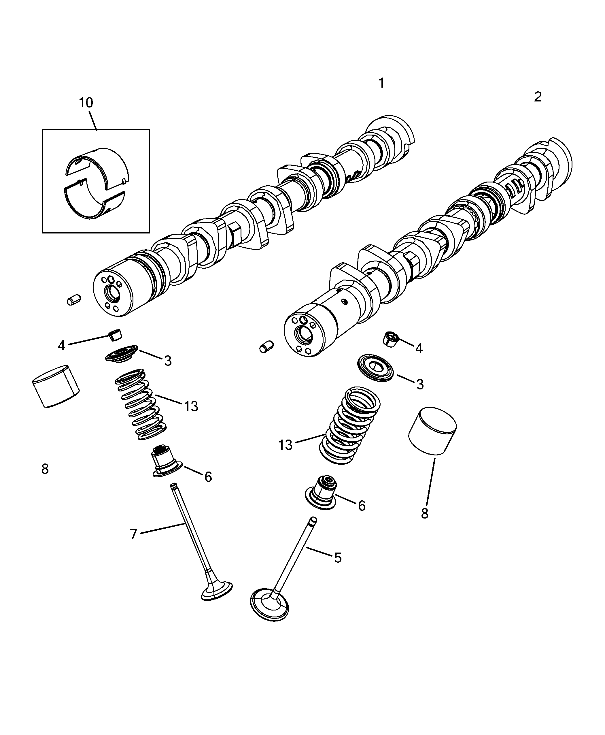 10107-010 CRANKSHAFT AND GEAR TIMING SYSTEM