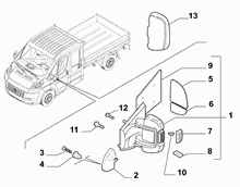 70740-020 WING MIRRORS