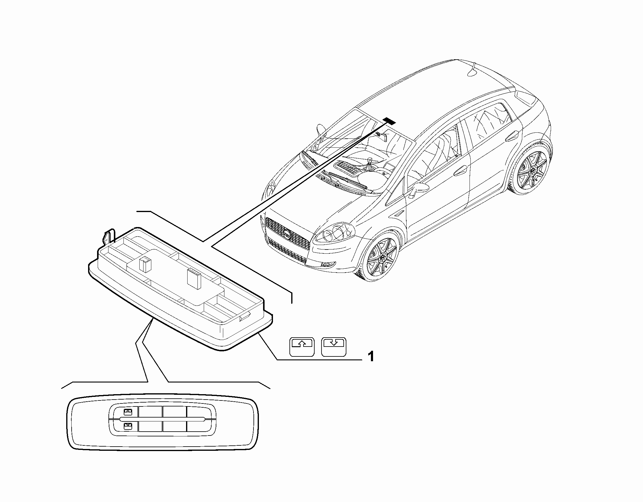 55503-040 ROOFLIGHT SWITCH