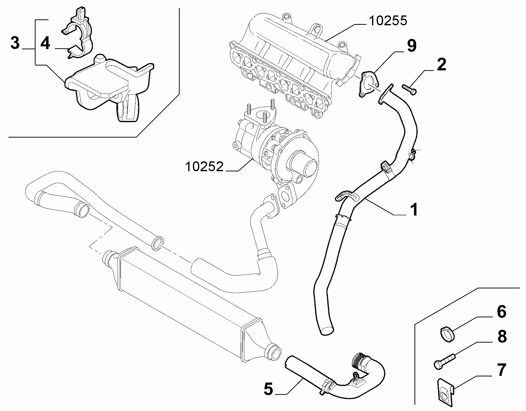 10247-020 COOLER PIPING SUCTION DUCT