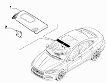 70525-010 SUN VISOR