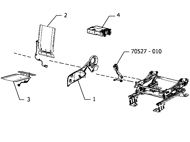 70601-080 FRONT SEAT, DRIVER SIDE