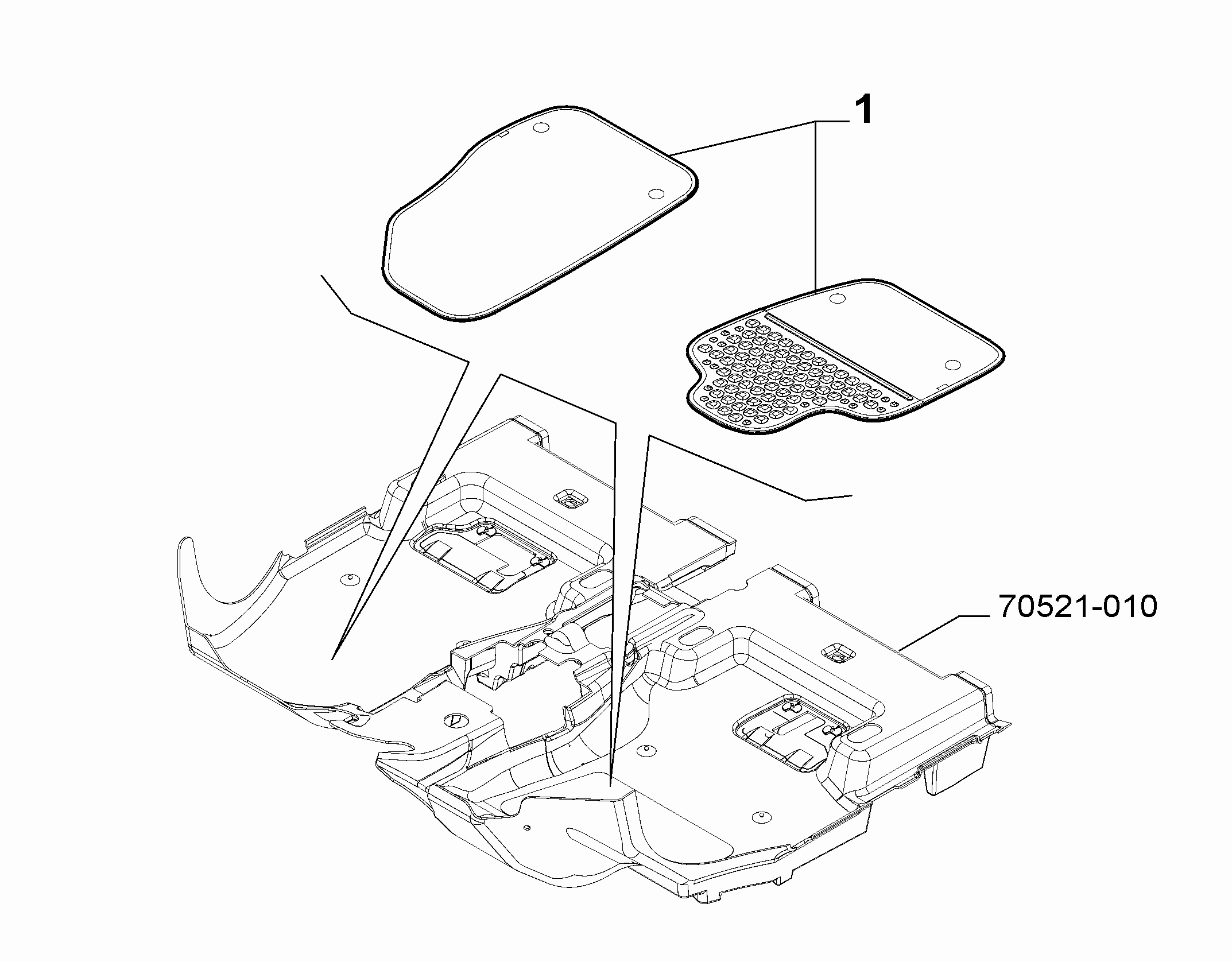 70521-020 PASSENGER SIDE MAT COVERS