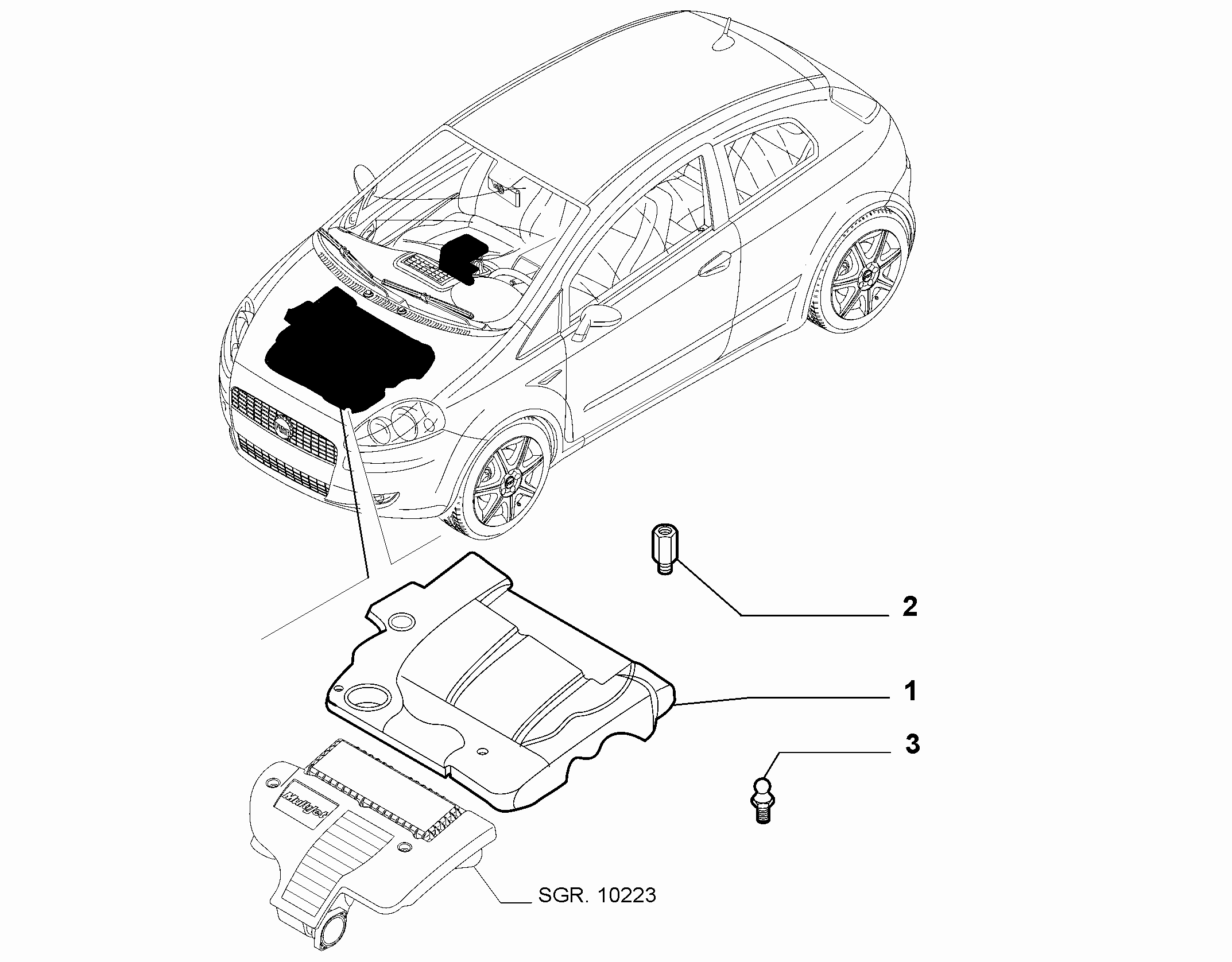 38115-040 ENGINE COVER