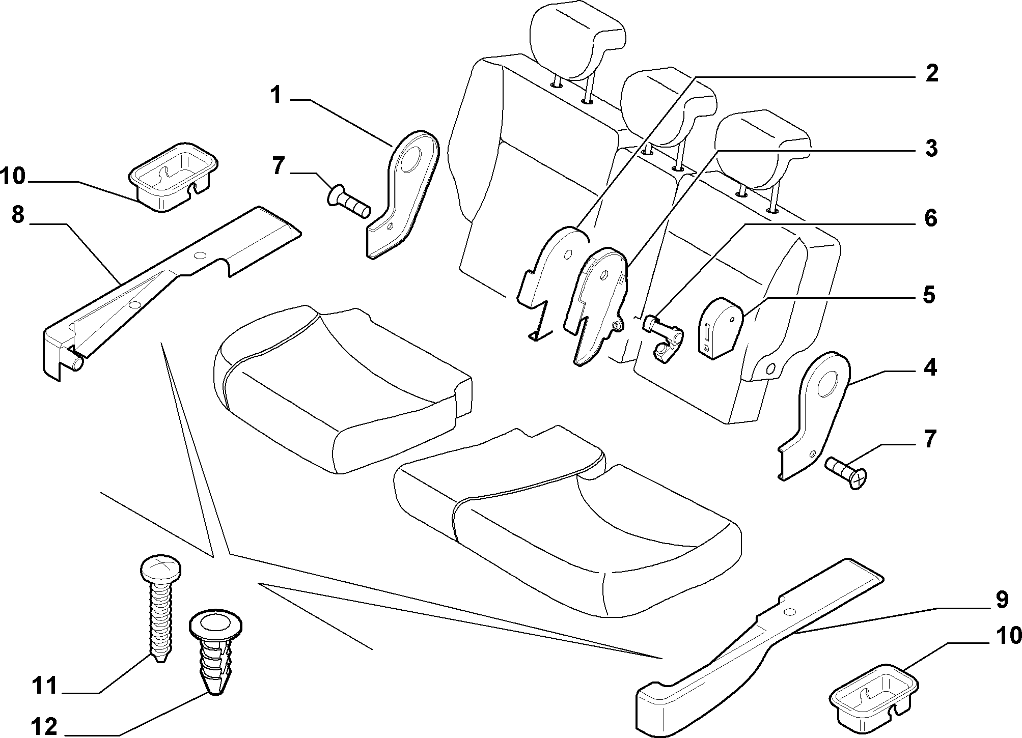 70613/02 REAR SEAT