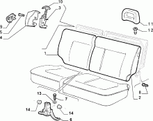 70613/03 REAR SEAT
