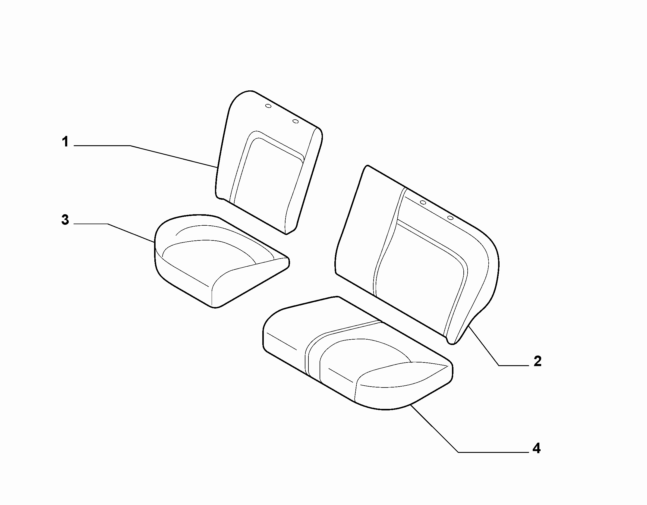 70613-010 REAR SET PADDING