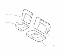 70613-010 REAR SET PADDING
