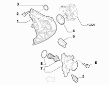 10402-010 WATER PUMP AND GASKETS