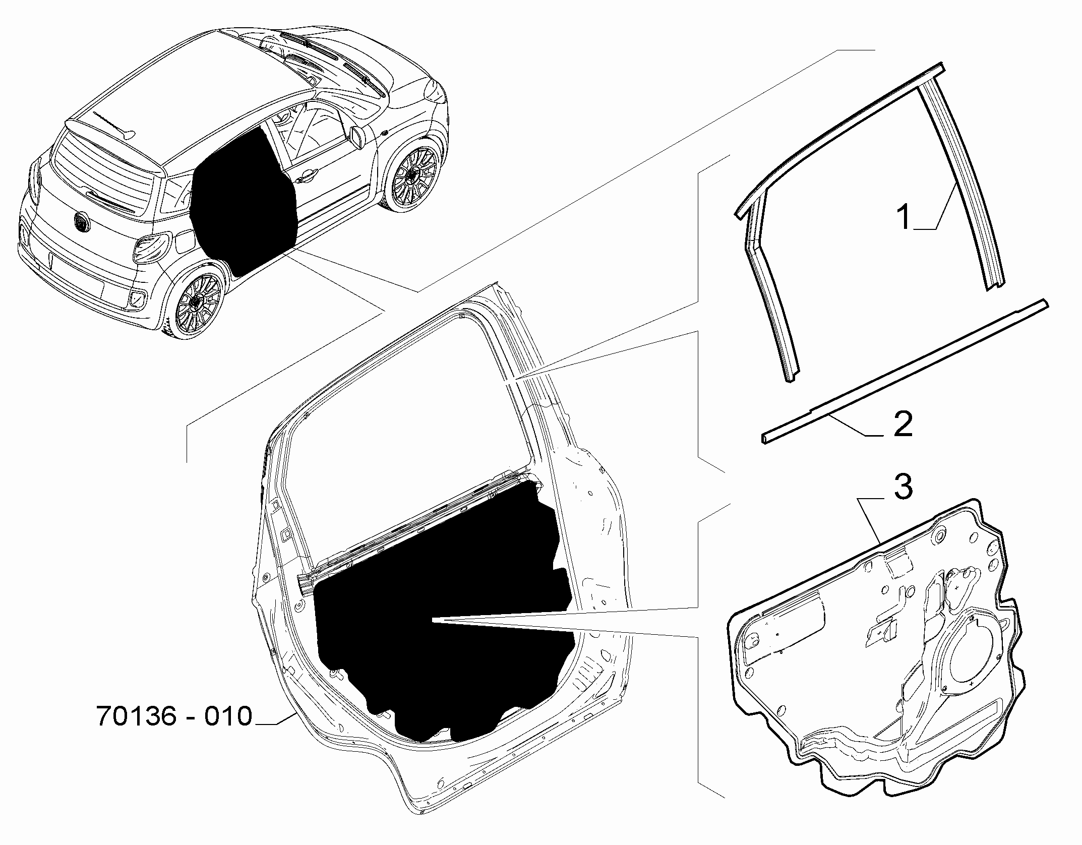 70136-070 REAR DOOR TRIM
