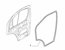 70129-080 FRONT DOOR RING GASKET