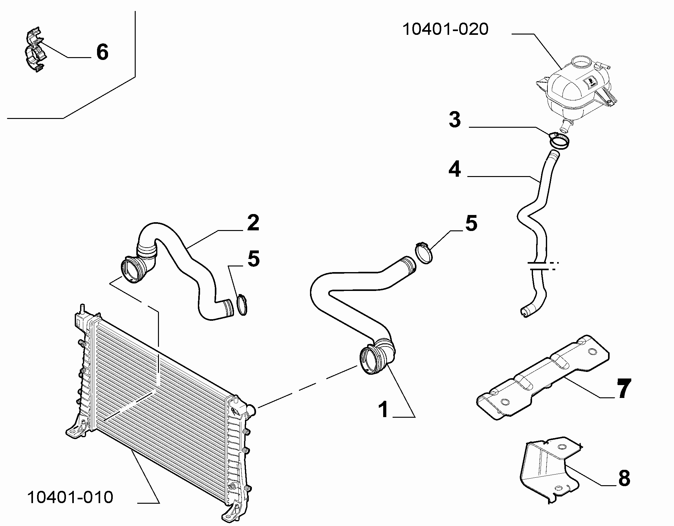 10401-030 RADIATOR PIPING