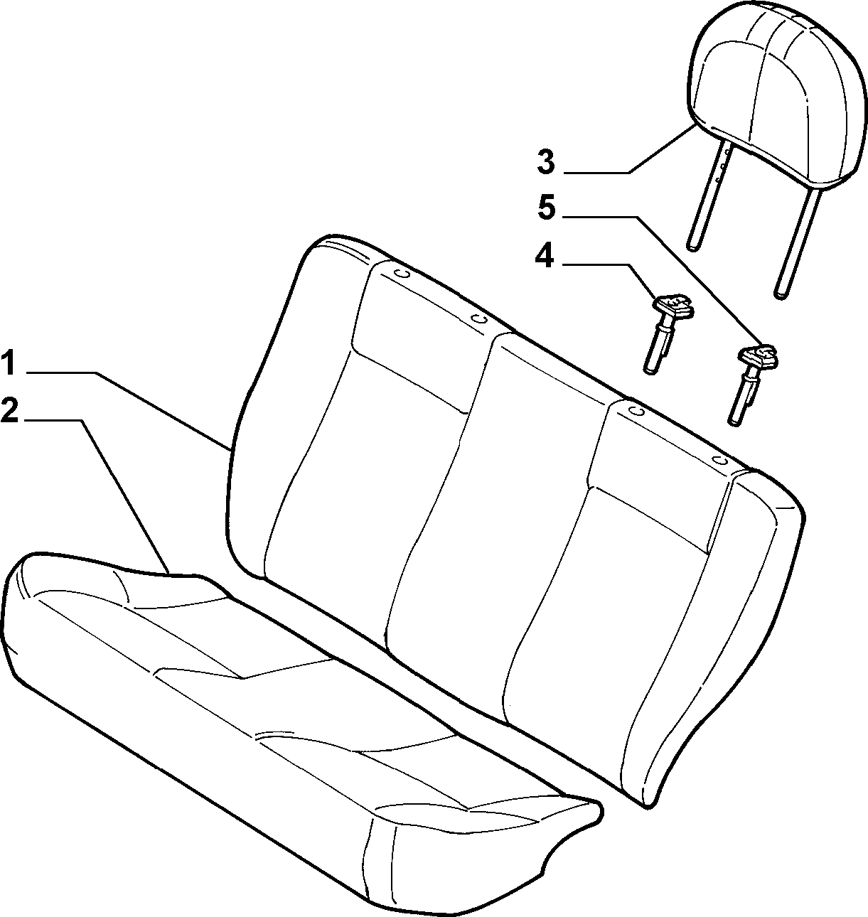 70613/03 REAR SEAT