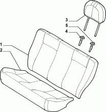 70613/03 REAR SEAT