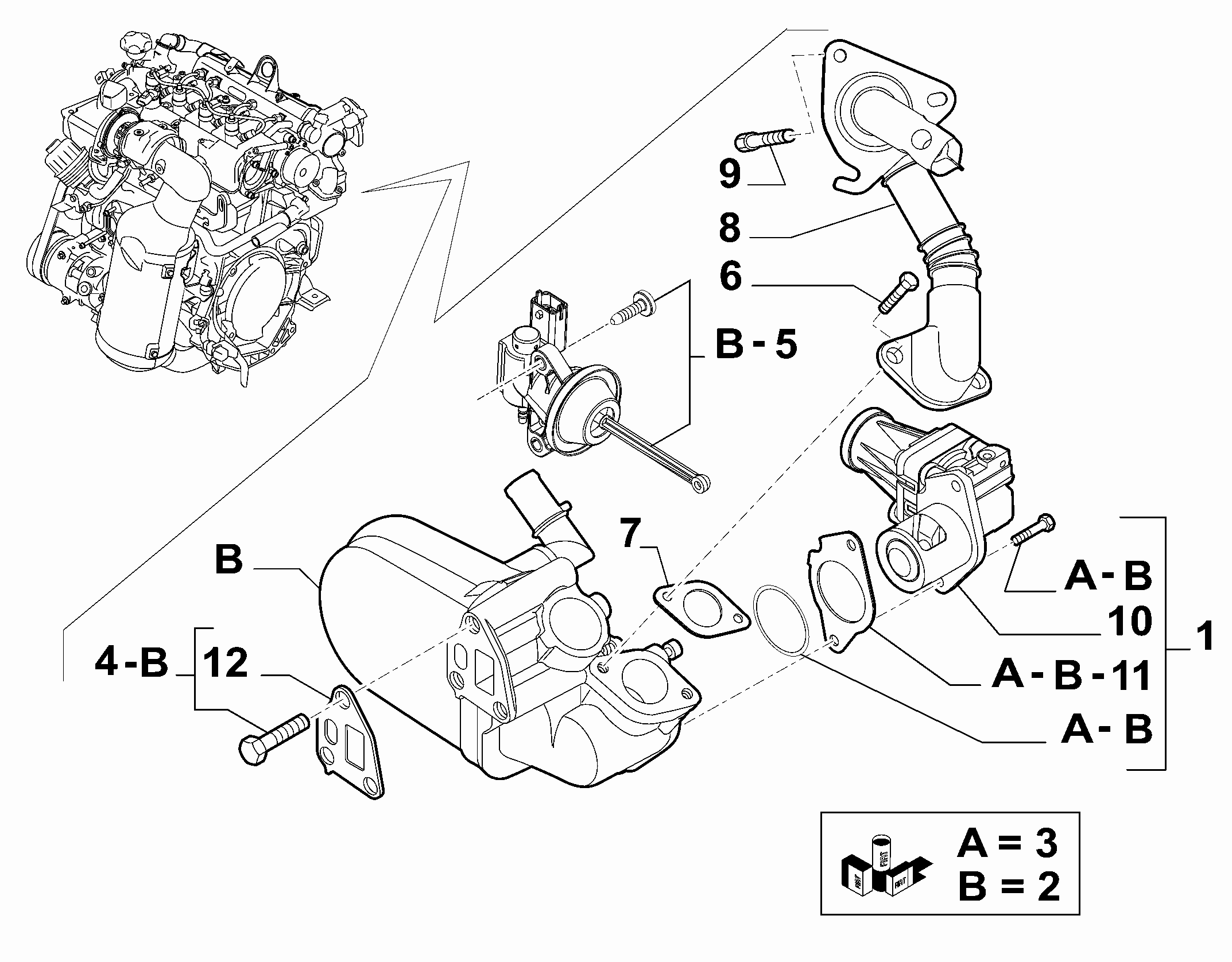 10259-010 OIL COOLER AND EGR VALVE