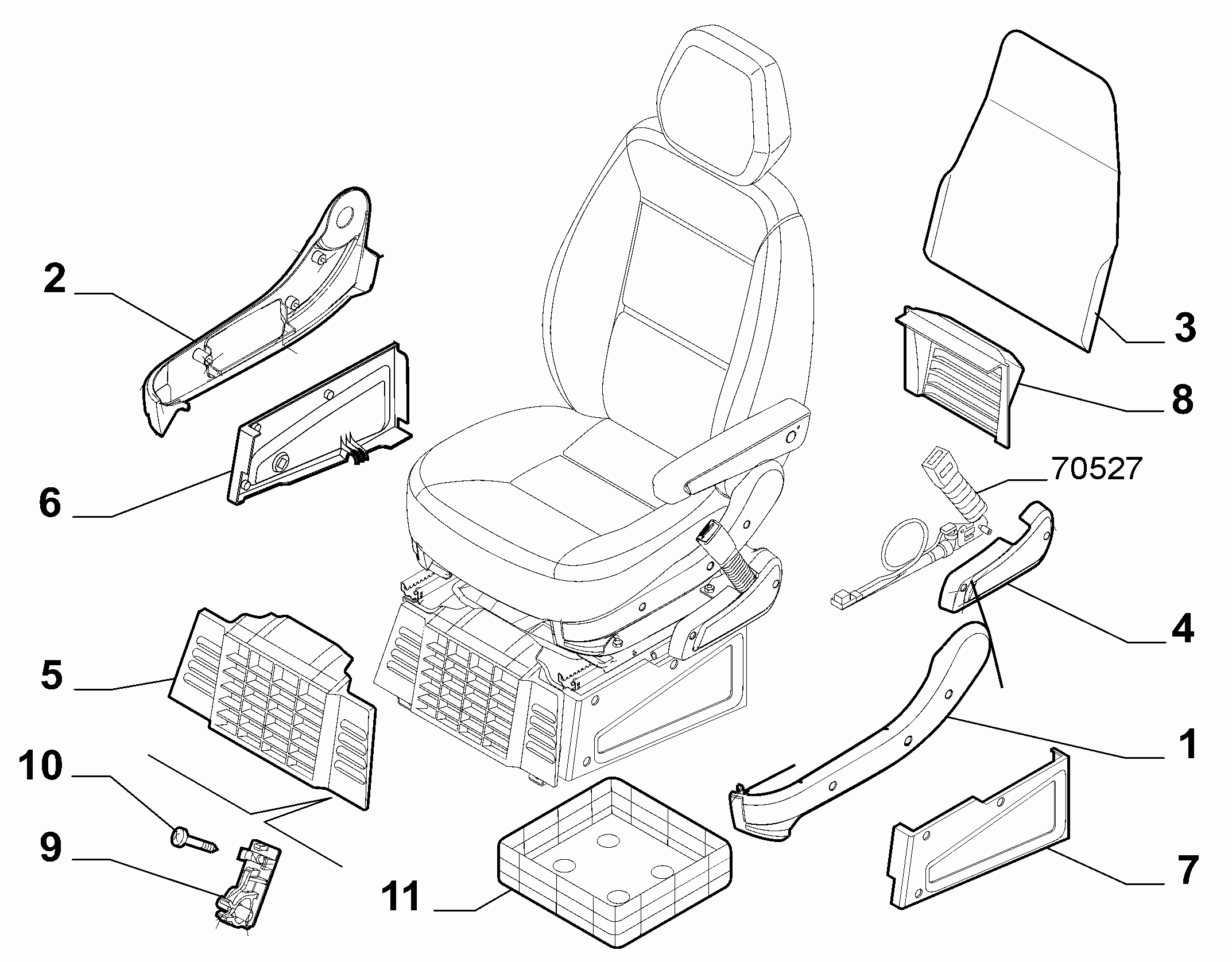 70601-062 PASSENGER SEAT COVERS