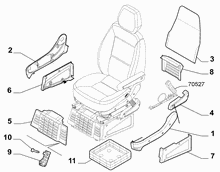 70601-062 PASSENGER SEAT COVERS