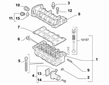 10101-030 CYLINDER HEAD AND GASKET COVERS