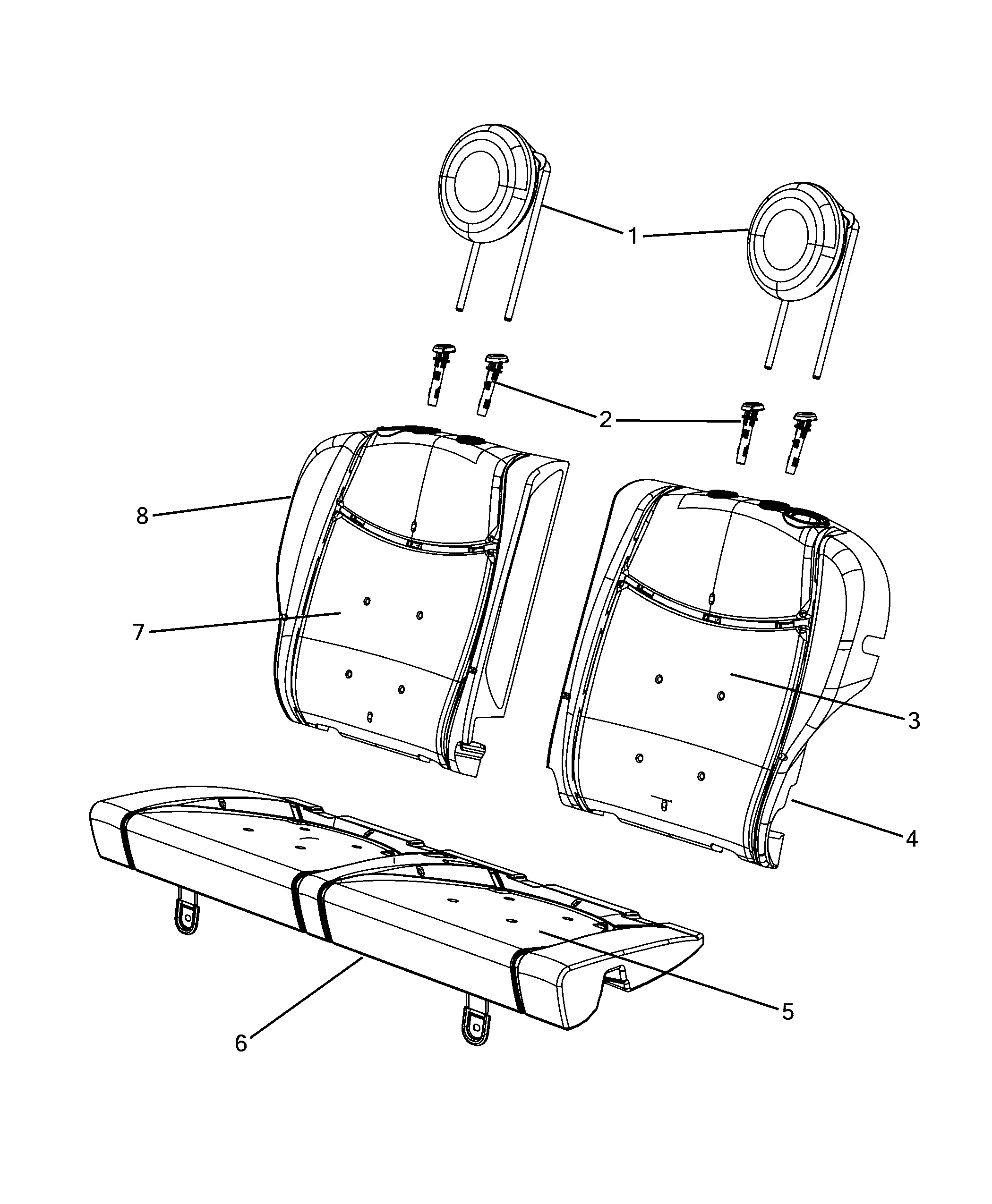 70613-005 REAR SEATS