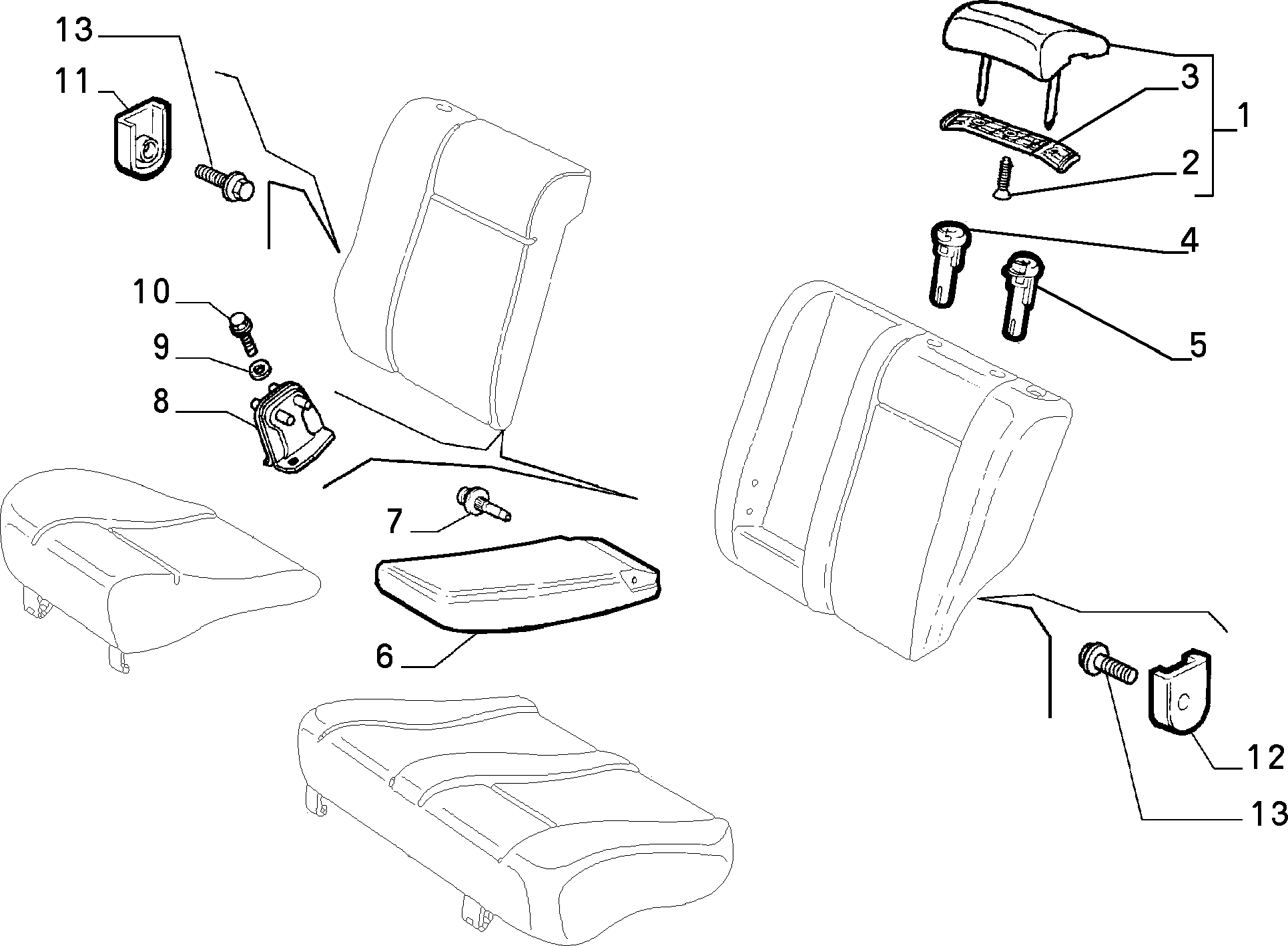 70613/02 REAR SEAT