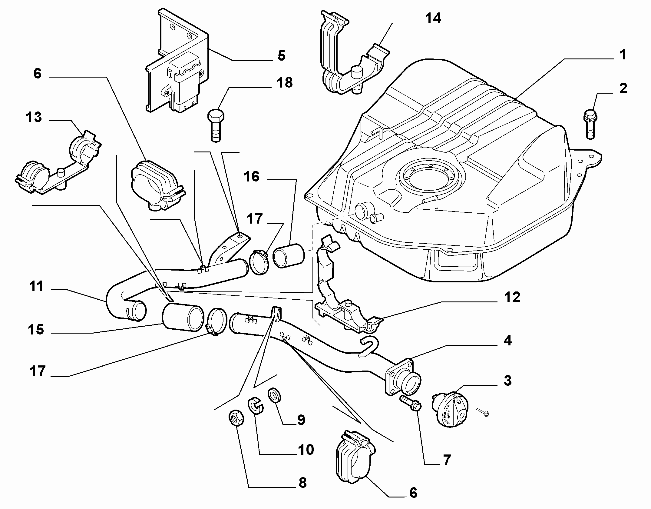 10200/01 FUEL TANK FOR CHASSIS-CAB VEHICLES