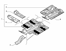 70006-010 CENTRAL FLOOR PANEL
