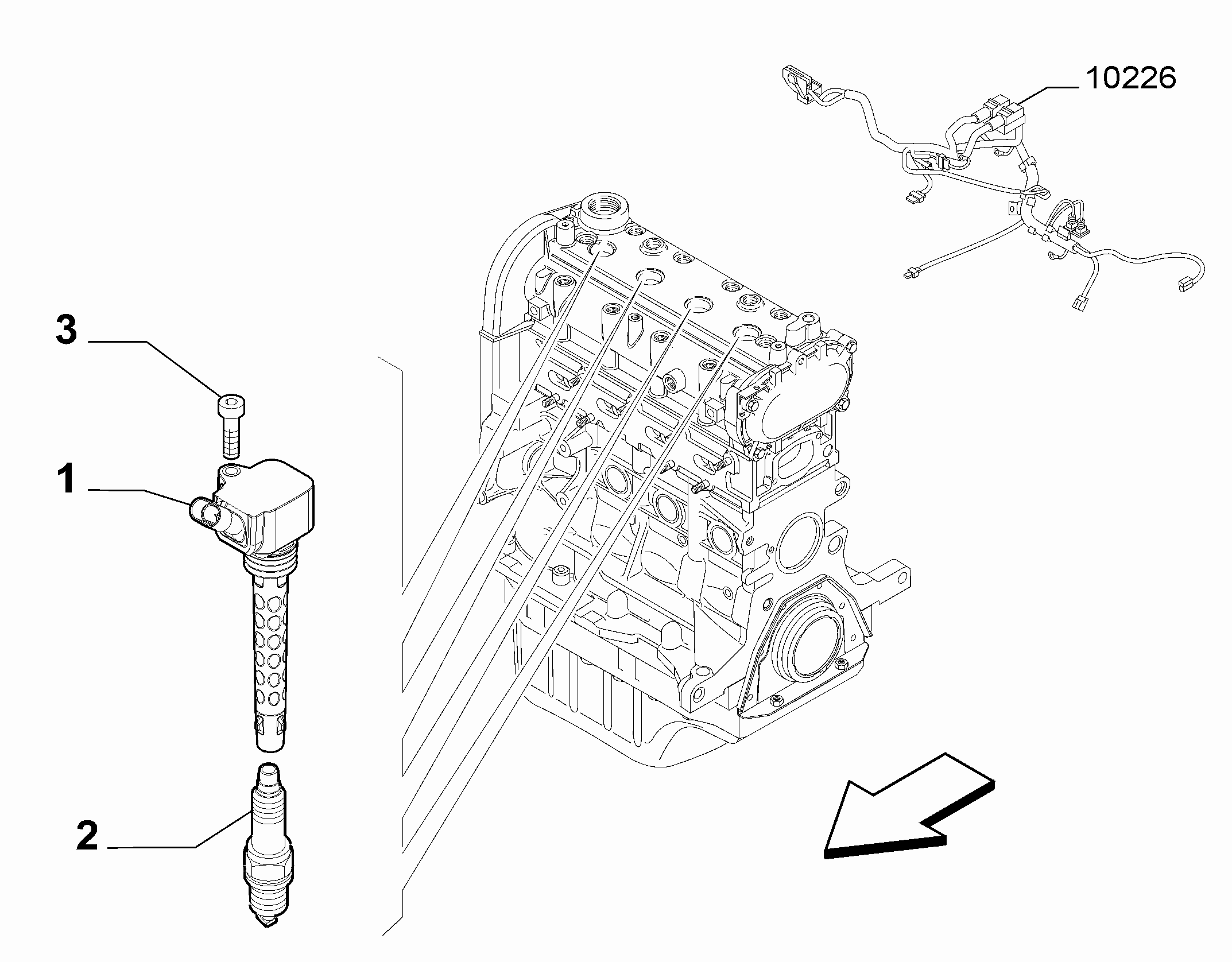 55101-020 SPARK PLUGS AND IGNITION CABLES
