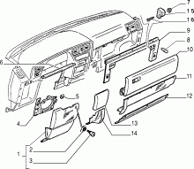 70502/00 ПАНЕЛЬ ПРИБОРОВ И ПРИЛЕГАЮЩИЕ ЧАСТИ 
