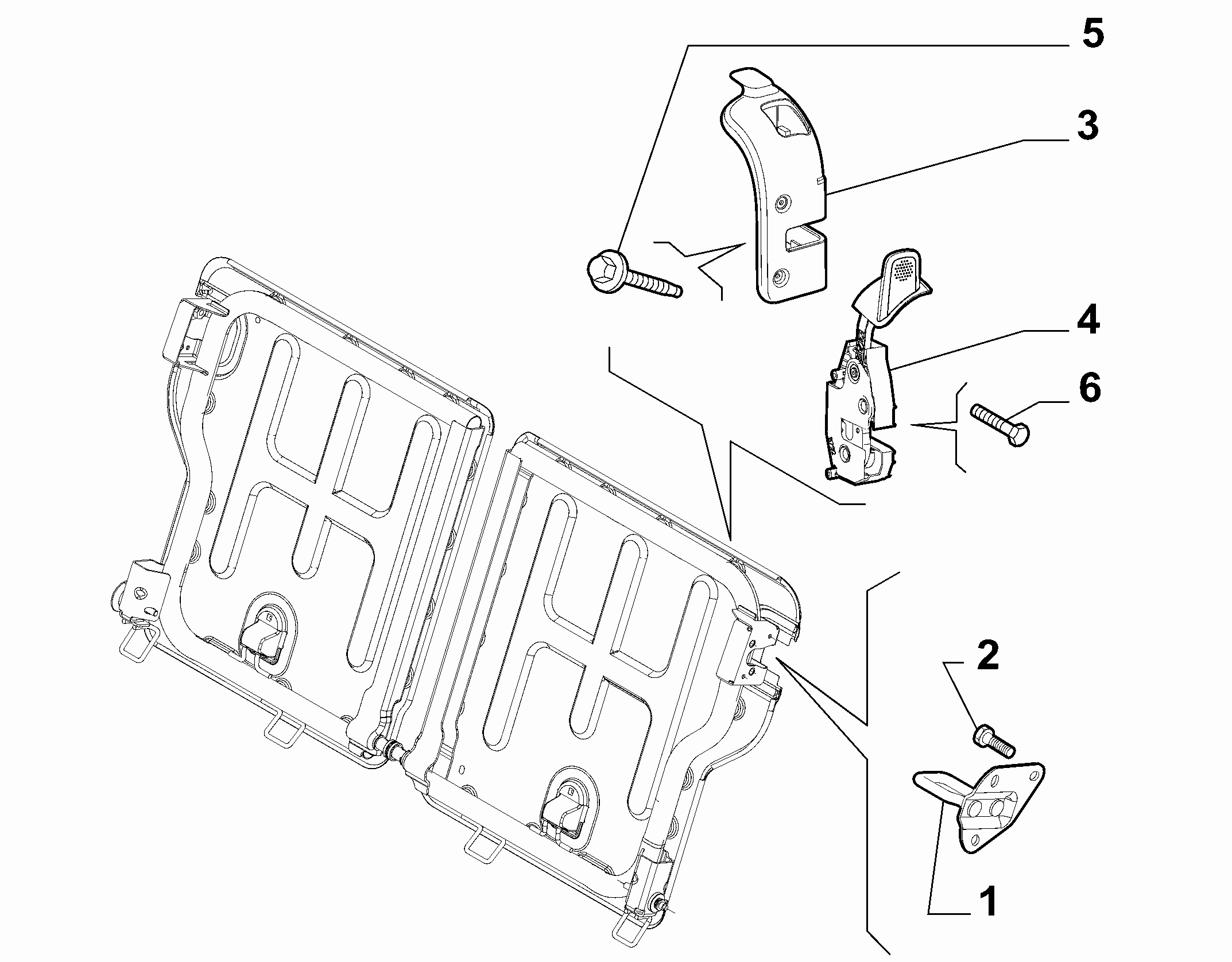 70613-030 REAR SEAT ADJUSTMENT DEVICE