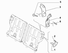 70613-030 REAR SEAT ADJUSTMENT DEVICE