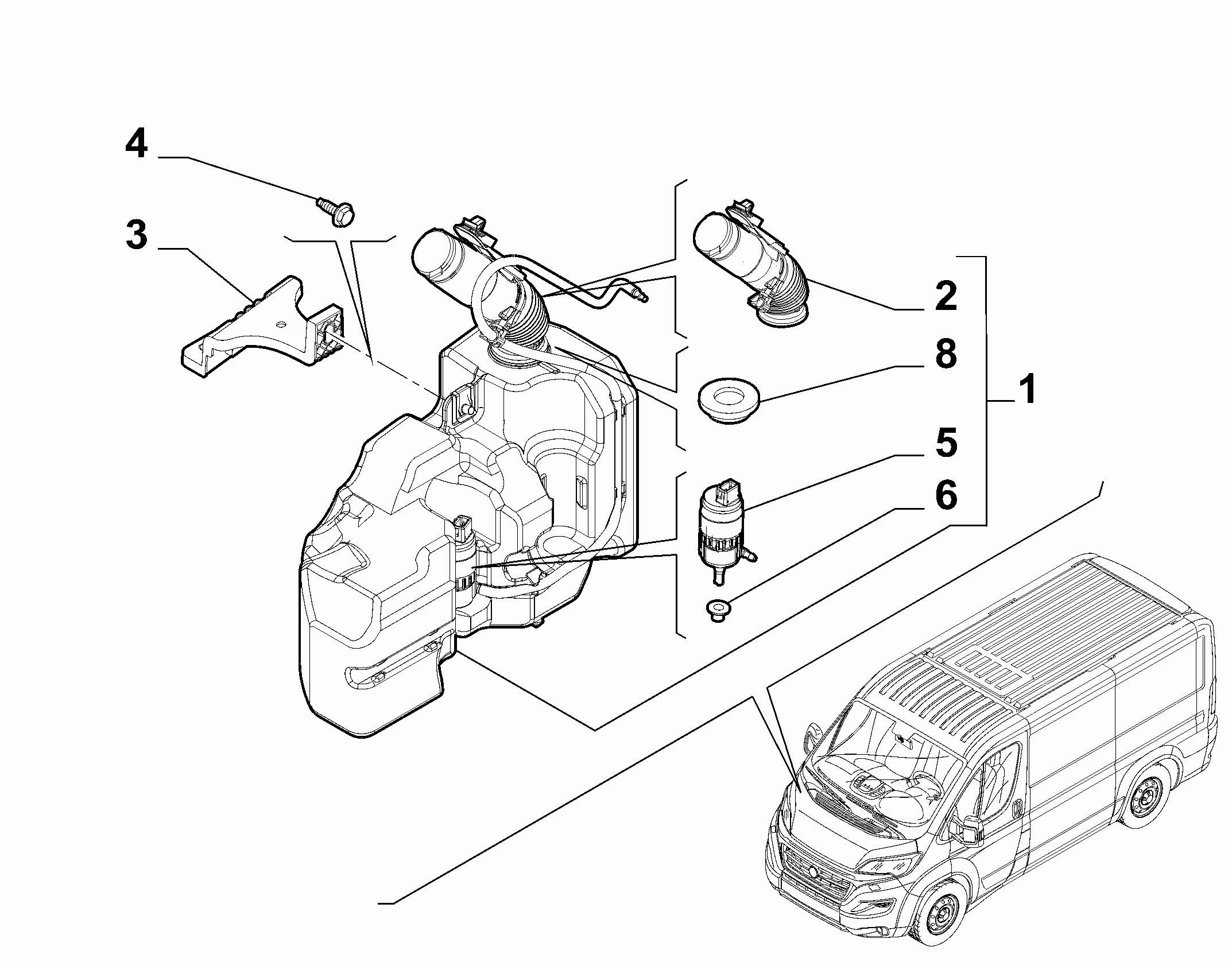 55514-030 WINDSHIELD WIPER RESERVOIR