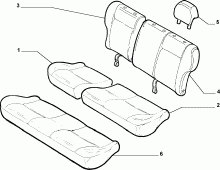 70615/11 REAR SEAT LINING