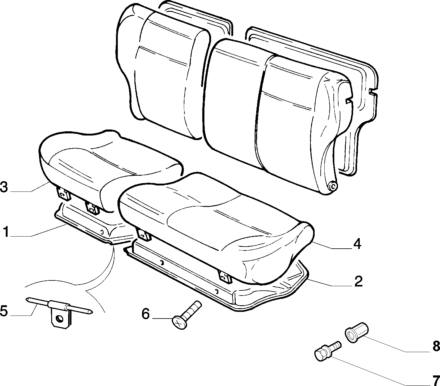 70613/06 REAR SEAT
