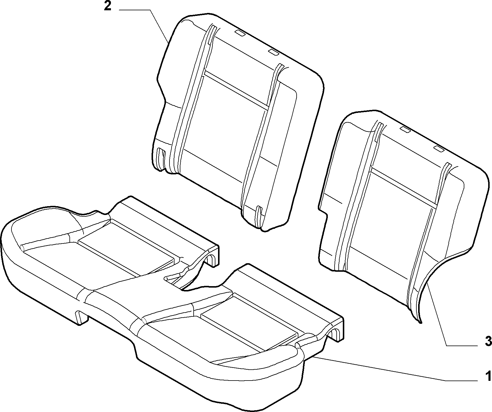 70613/02 REAR SEAT