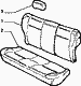 70615/00 REAR SEAT LINING 
