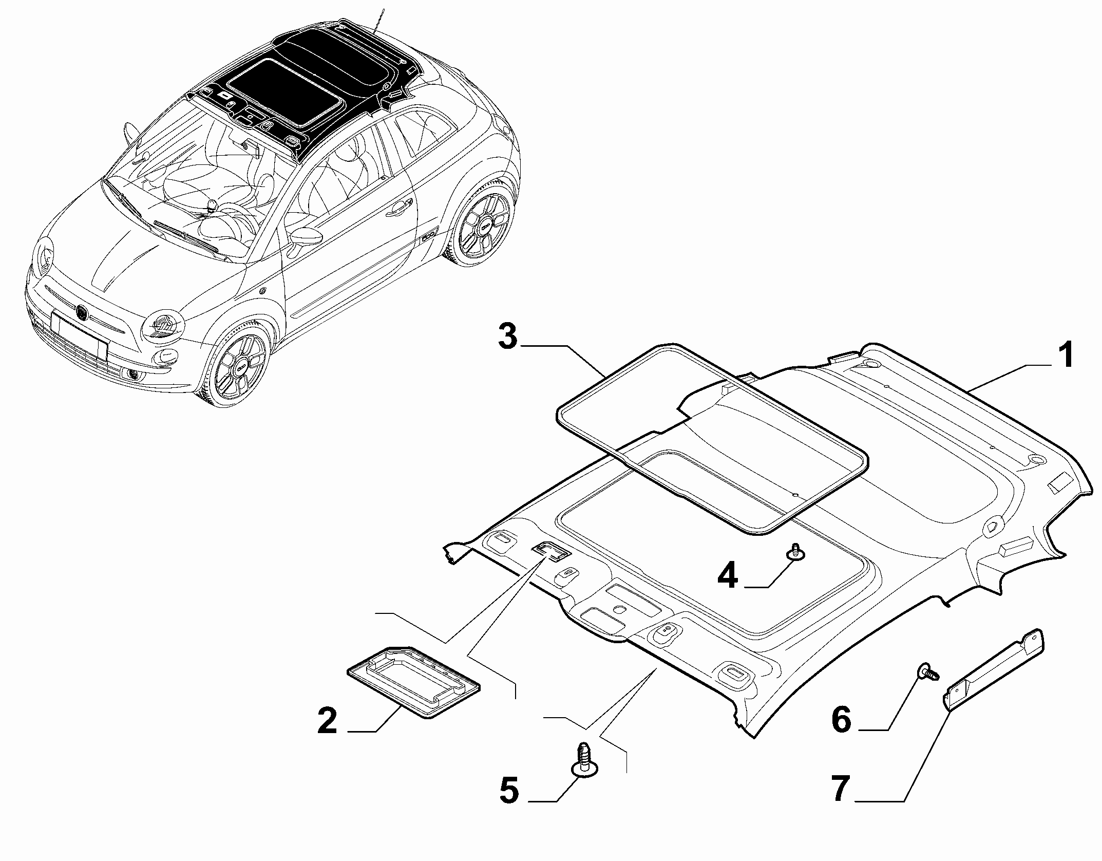 70523-010 INTERNAL ROOF LINING