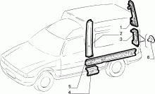 70020/00 КУЗОВ, ОБЛИЦОВКИ (ЗАДНЯЯ ЧАСТЬ)