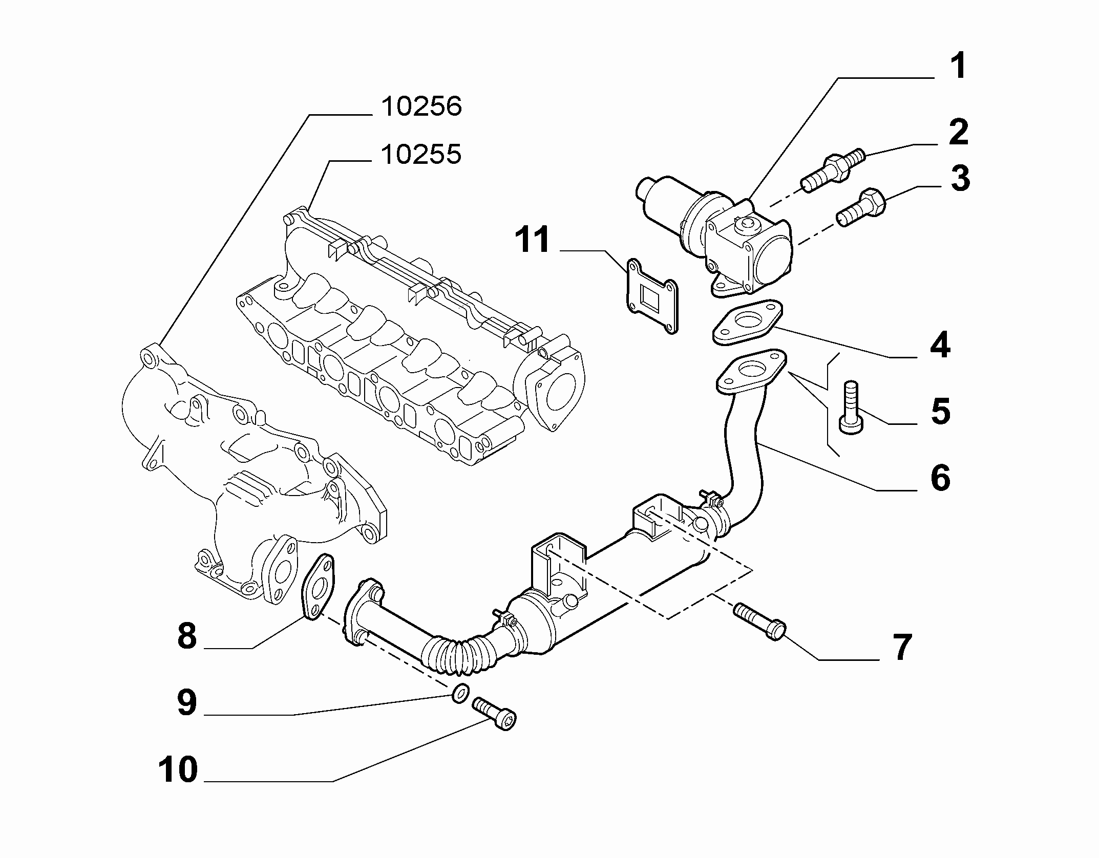 10259-010 OIL COOLER AND EGR VALVE
