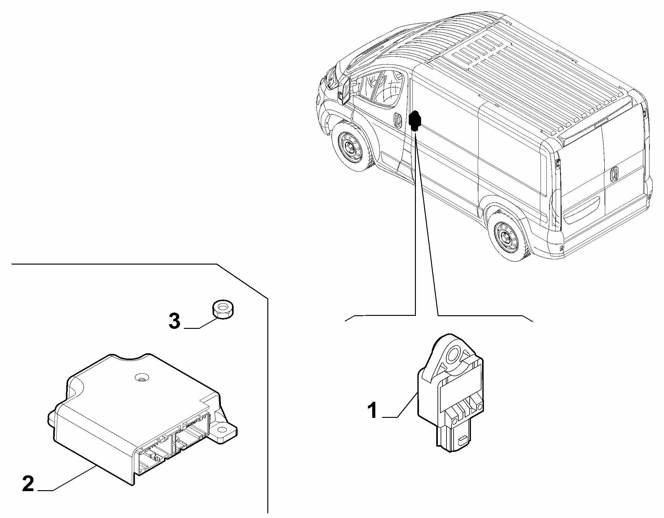 55508-070 REMOTE CONTROL AIRBAG SENSOR