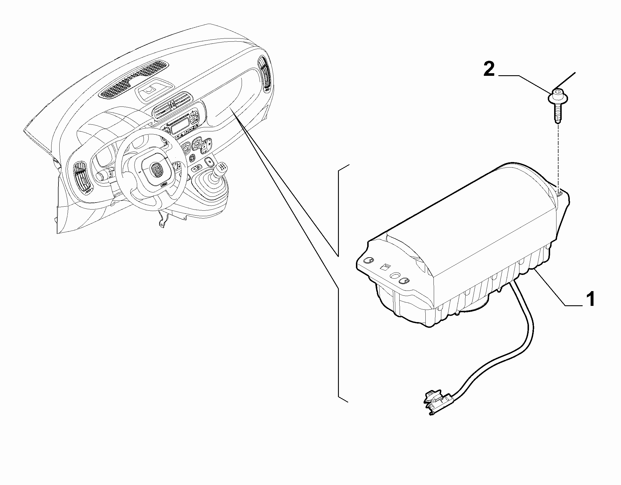 55508-020 PASSENGER AIRBAG
