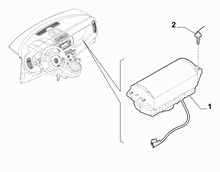 55508-020 PASSENGER AIRBAG