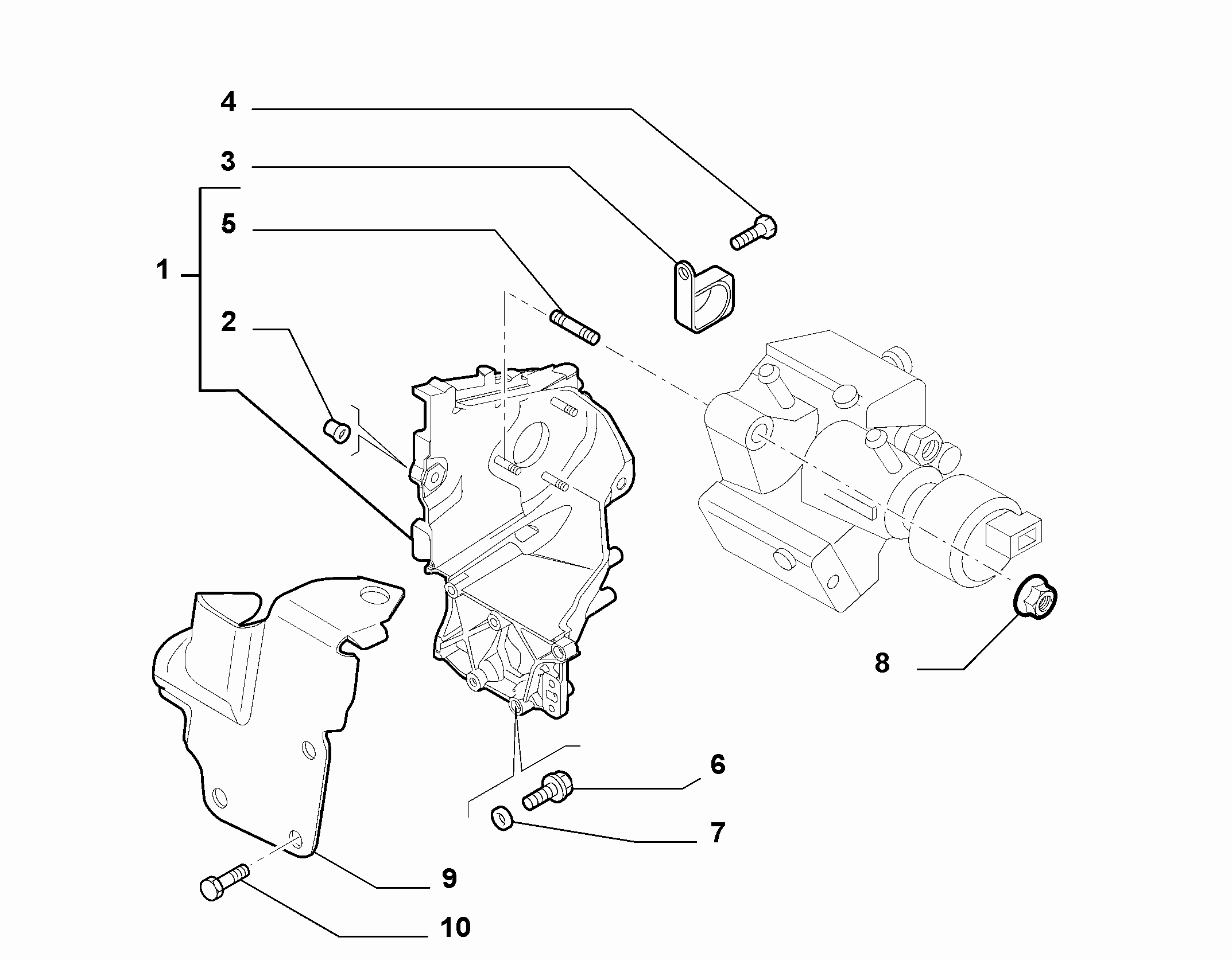 10226-015 ENGINE PUMP SUPPORTS