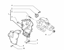 10226-015 ENGINE PUMP SUPPORTS
