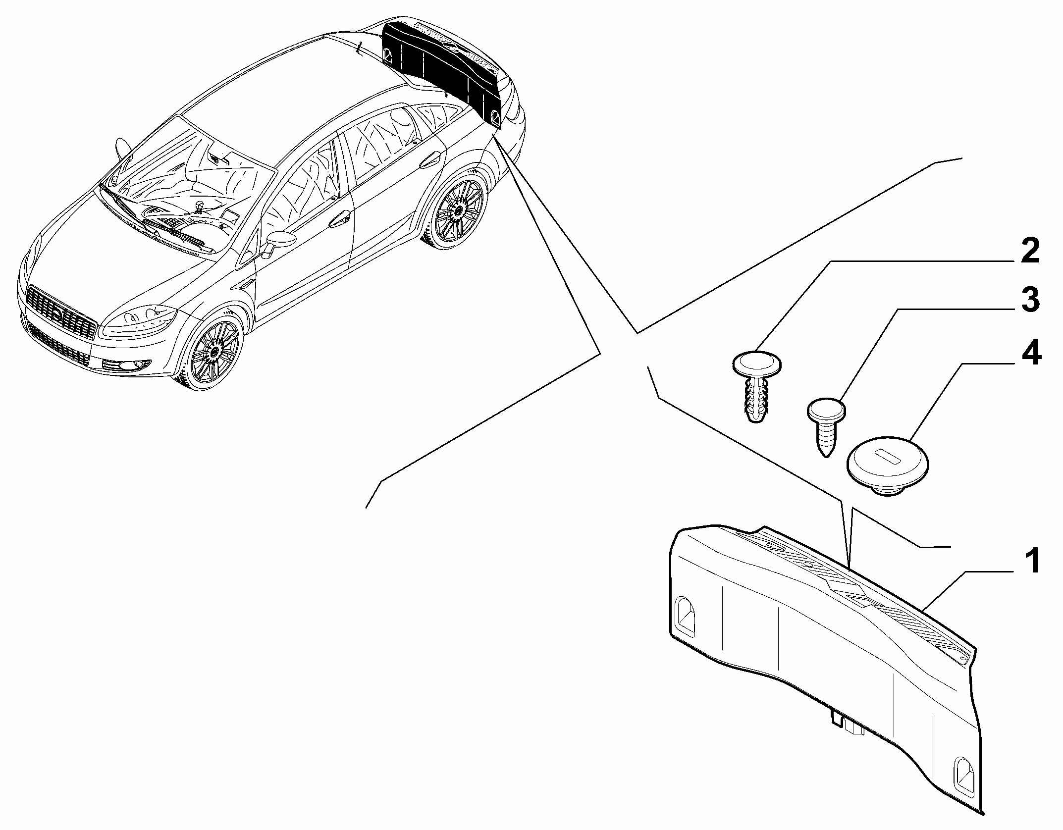 70526-020 REAR TRUNK INTERNAL LINING