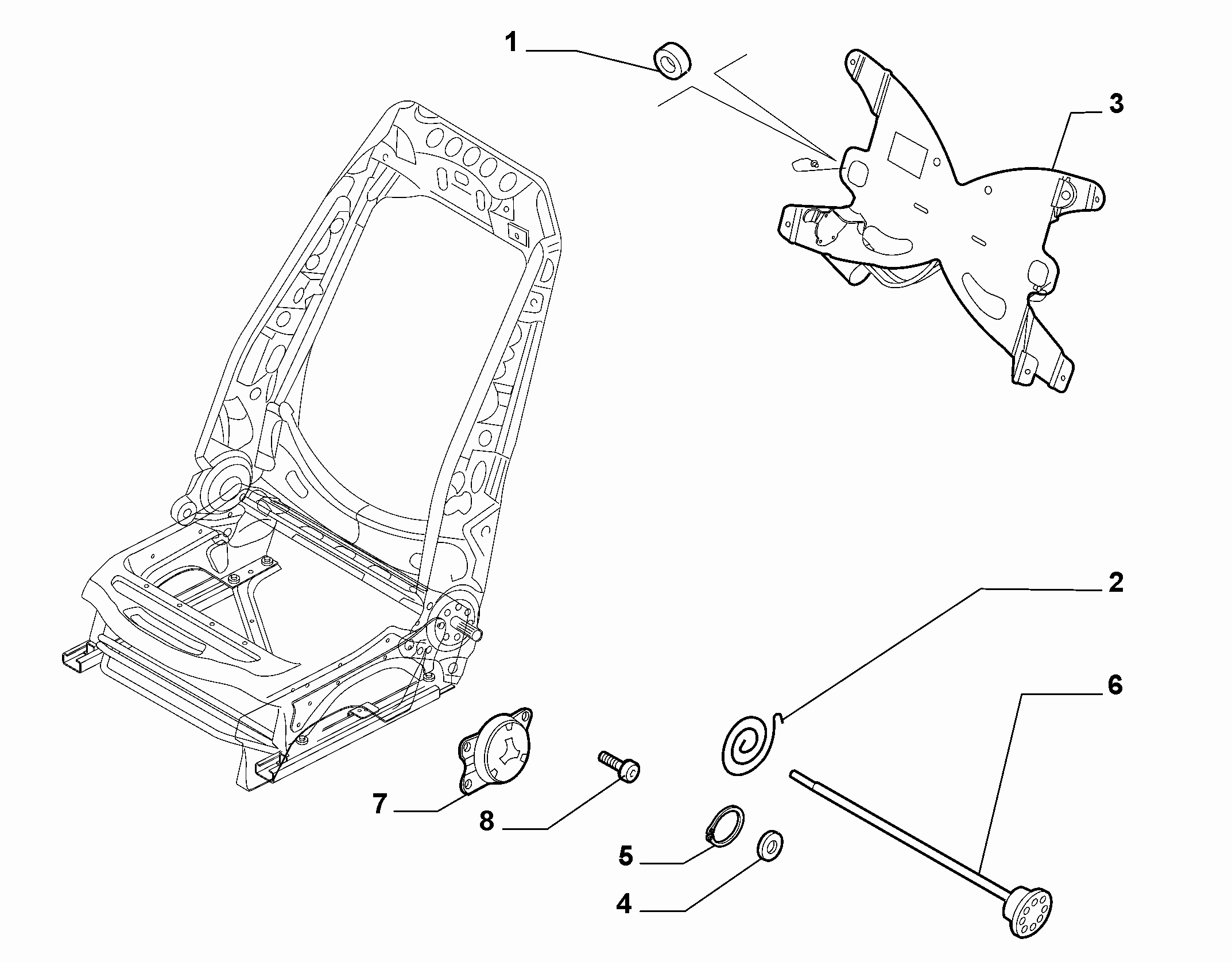 70601-030 FRONT SEAT ADJUSTMENT DEVICES