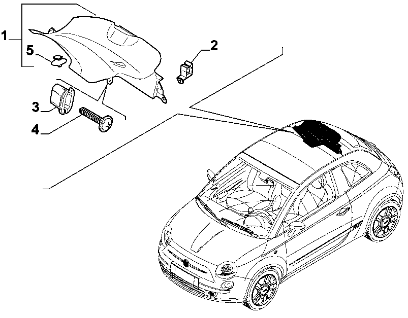 70523-040 INNER REAR PILLAR AND QUARTER GLASS TRIMS