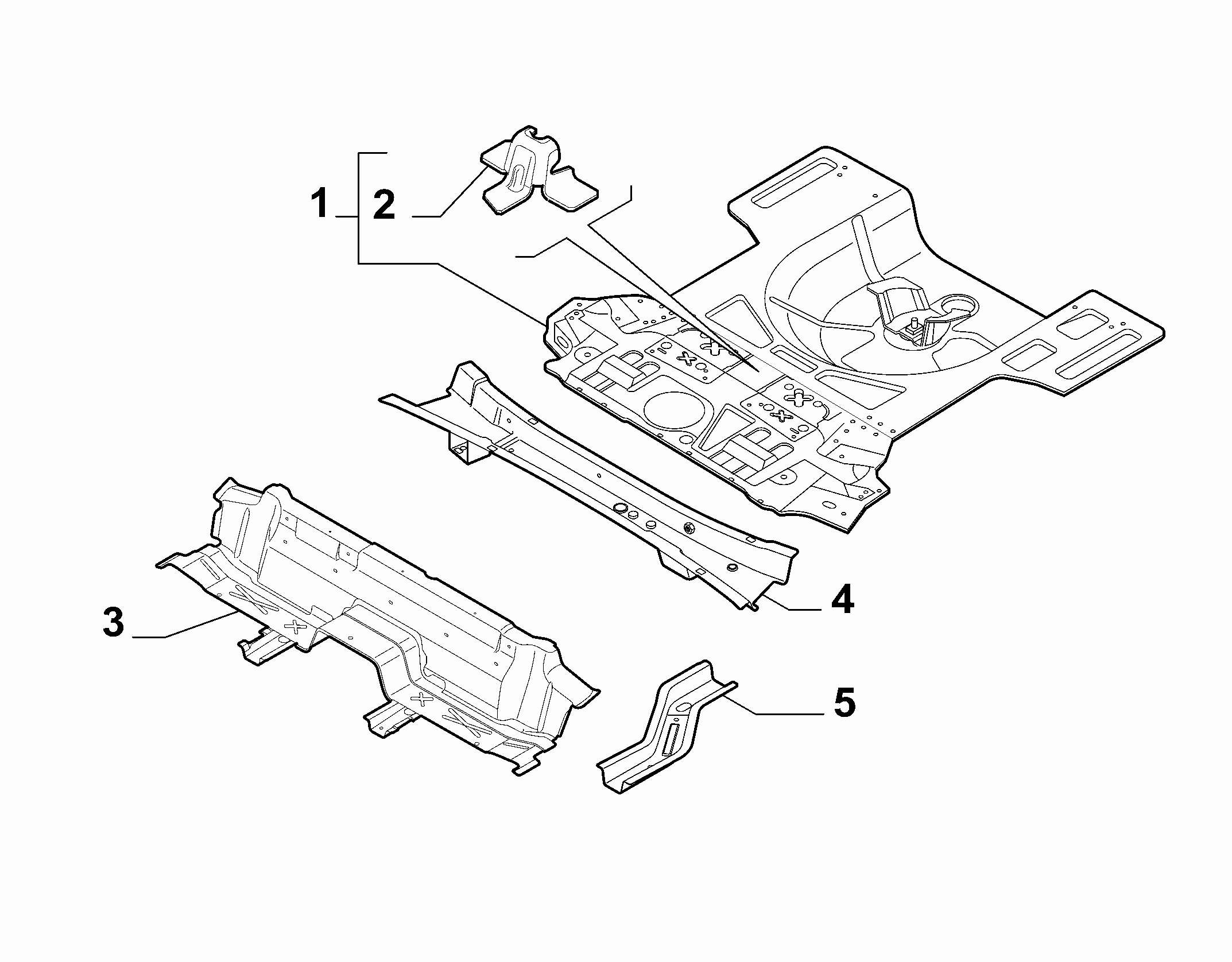 70006-020 REAR FLOOR PANEL